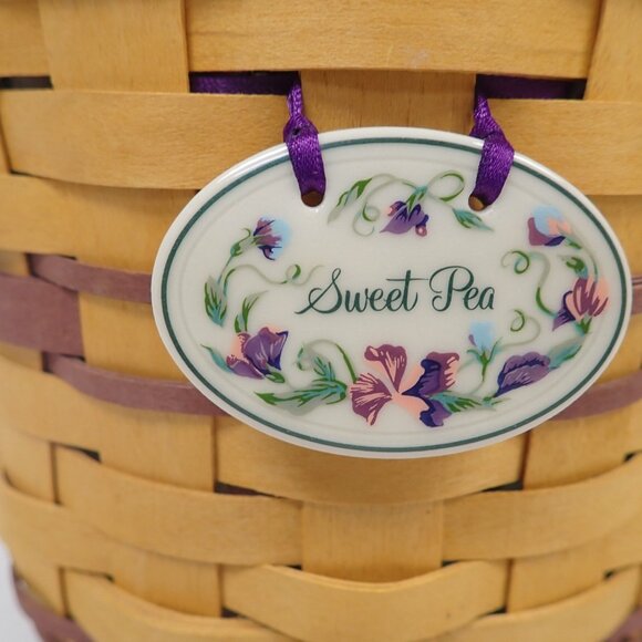 Vintage May Series Longaberger Sweet Pea basket - Picture 6 of 9